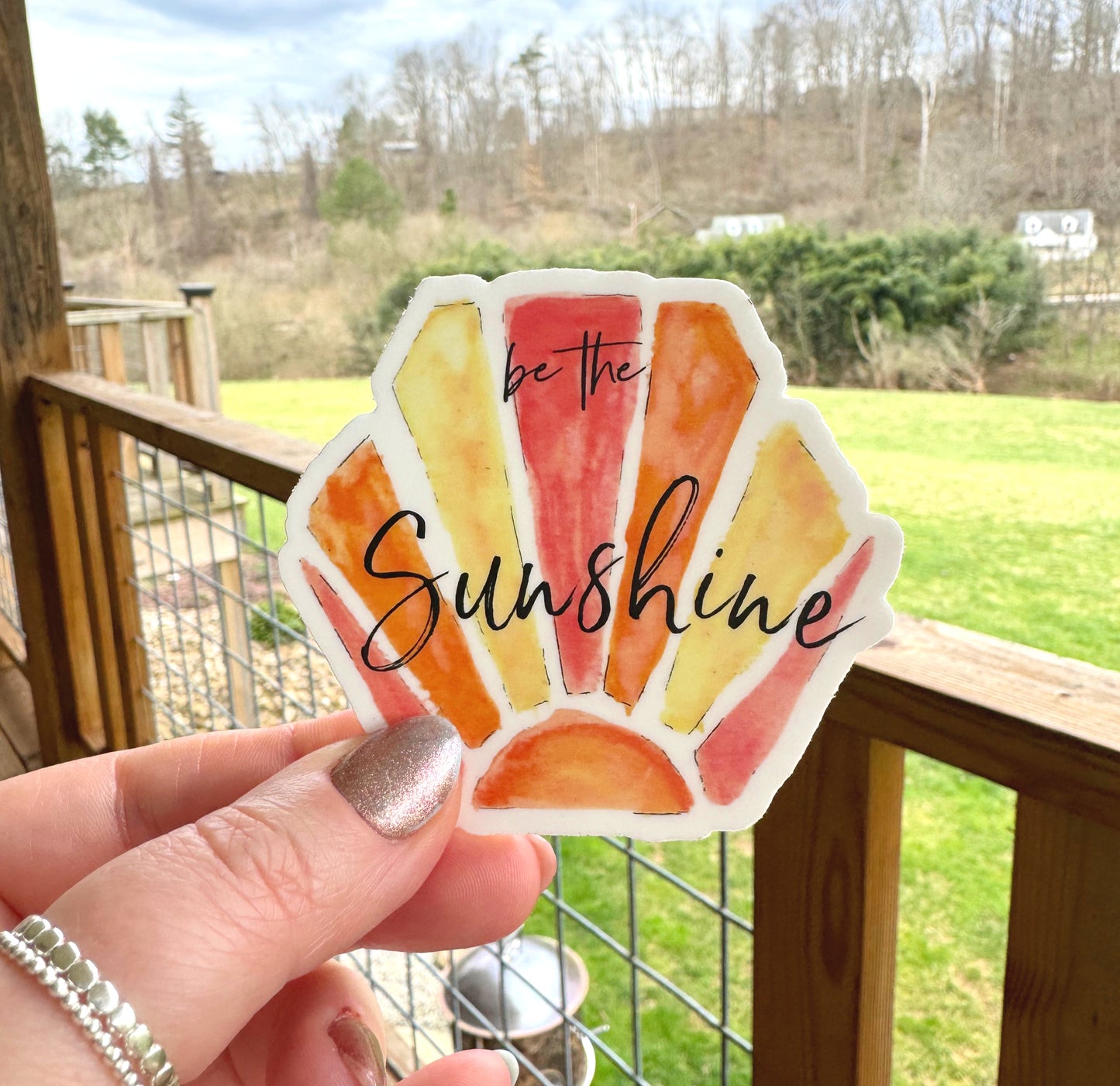 Be The Sunshine Hexagon Sticker