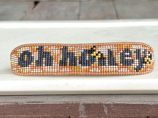 Oh Honey bee Bead Loom Woven Bracelet