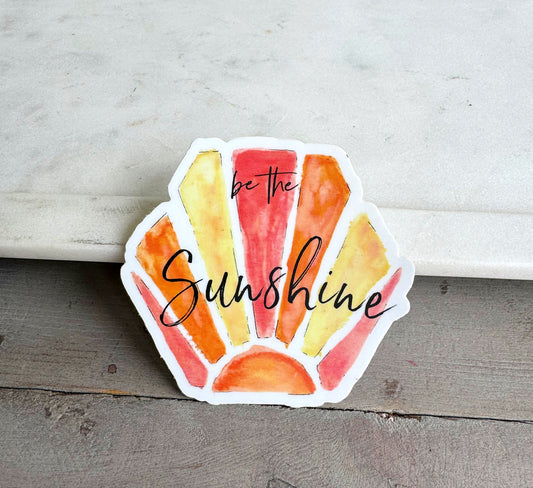 Be The Sunshine Hexagon Sticker
