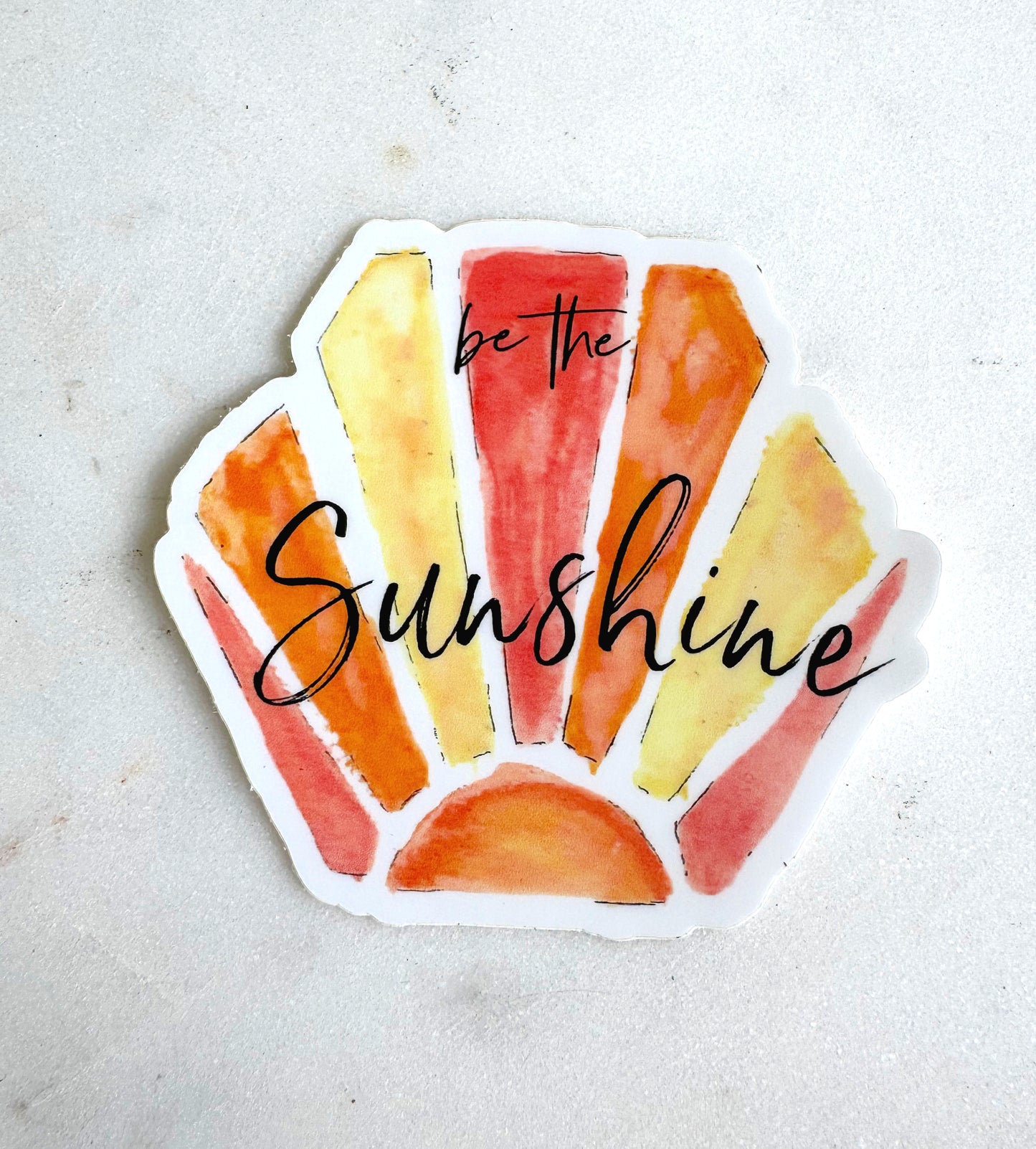 Be The Sunshine Hexagon Sticker