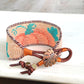 Pumpkin Bead Loom Woven Bracelet