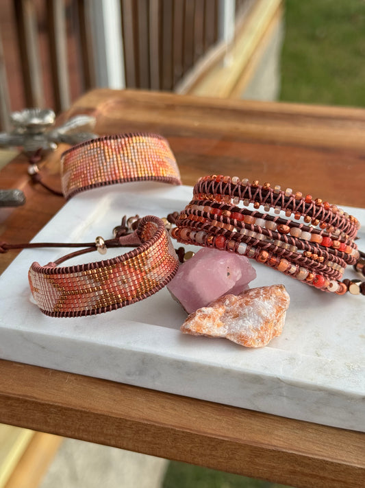 Golden Hour Stack Bracelet set