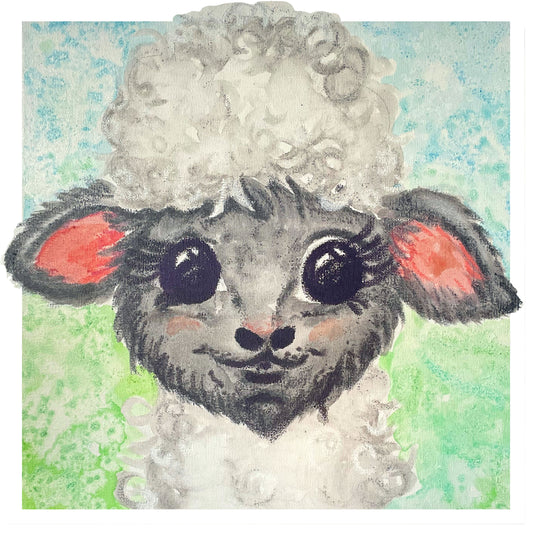 Lamb Sheep Watercolor artwork Sticker
