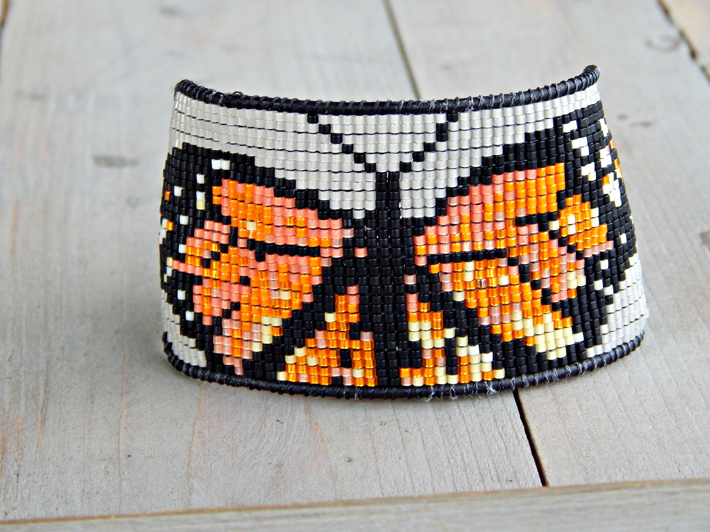 Bead Loom Woven Monarch Butterfly Loom