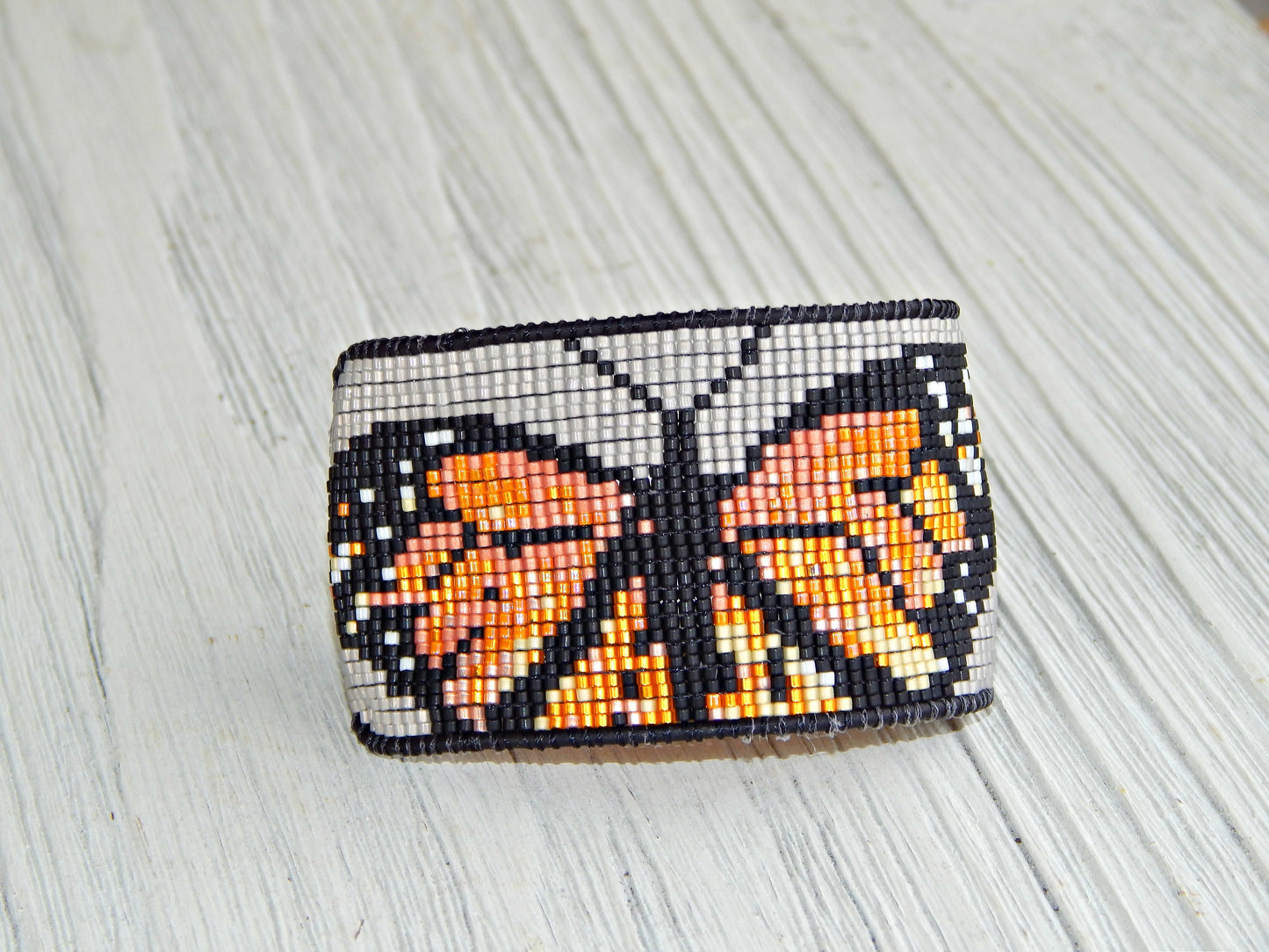 Bead Loom Woven Monarch Butterfly Loom