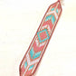 Turqouoise and Coral Loom Woven Southwestern Tribal Beaded Bracelet