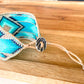 Seafoam Bead Loom Woven Wide Beaded Cuff Bracelet