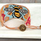 Bee Happy Bead Loom Woven Bracelet