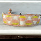 Faded Candy Corn Bead Loom Cuff bracelet, Halloween seed bead bracelet