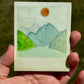 Great Lakes Lake Days Polaroid style Watercolor Landscape waterproof vinyl decal