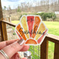 Be The Sunshine Hexagon Sticker