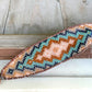 Copper Gray Navy and Blush Tribal Expanded Diamond beaded friendship bracelet