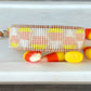 Faded Candy Corn Bead Loom Cuff bracelet, Halloween seed bead bracelet