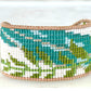 Fern and leaf Bead Loom Woven Cuff Bracelet