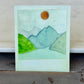 Great Lakes Lake Days Polaroid style Watercolor Landscape waterproof vinyl decal