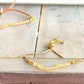 Simple Citrine gemstone adjustable leather stack bracelet