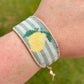 Life gives you lemons bead loom woven bracelet