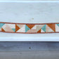 Earthy Tan Turquoise and Silver Western Geometric Loom and Macrame Bracelet stack set