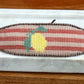 Lemon beaded bracelet with pink stripes