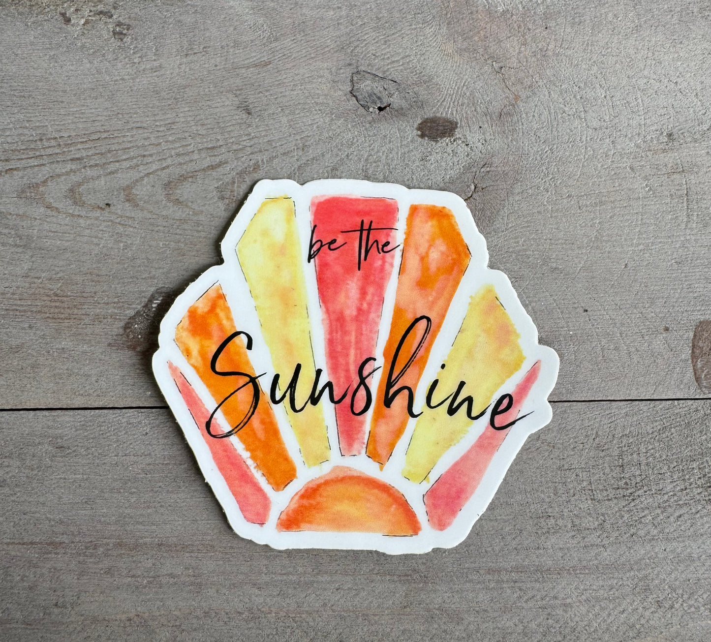 Be The Sunshine Hexagon Sticker