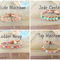 Rainbow geometric Triangle Beaded Macrame Bracelet and Diamond Loom Set