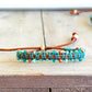 Turquoise Blue and Green Tropical Beaded Macrame Bracelet Set