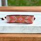Small Blush,Beige and Copper starburst Bead Loom Woven Bracelet