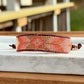 Small Blush,Beige and Copper starburst Bead Loom Woven Bracelet