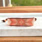 Small Blush,Beige and Copper starburst Bead Loom Woven Bracelet