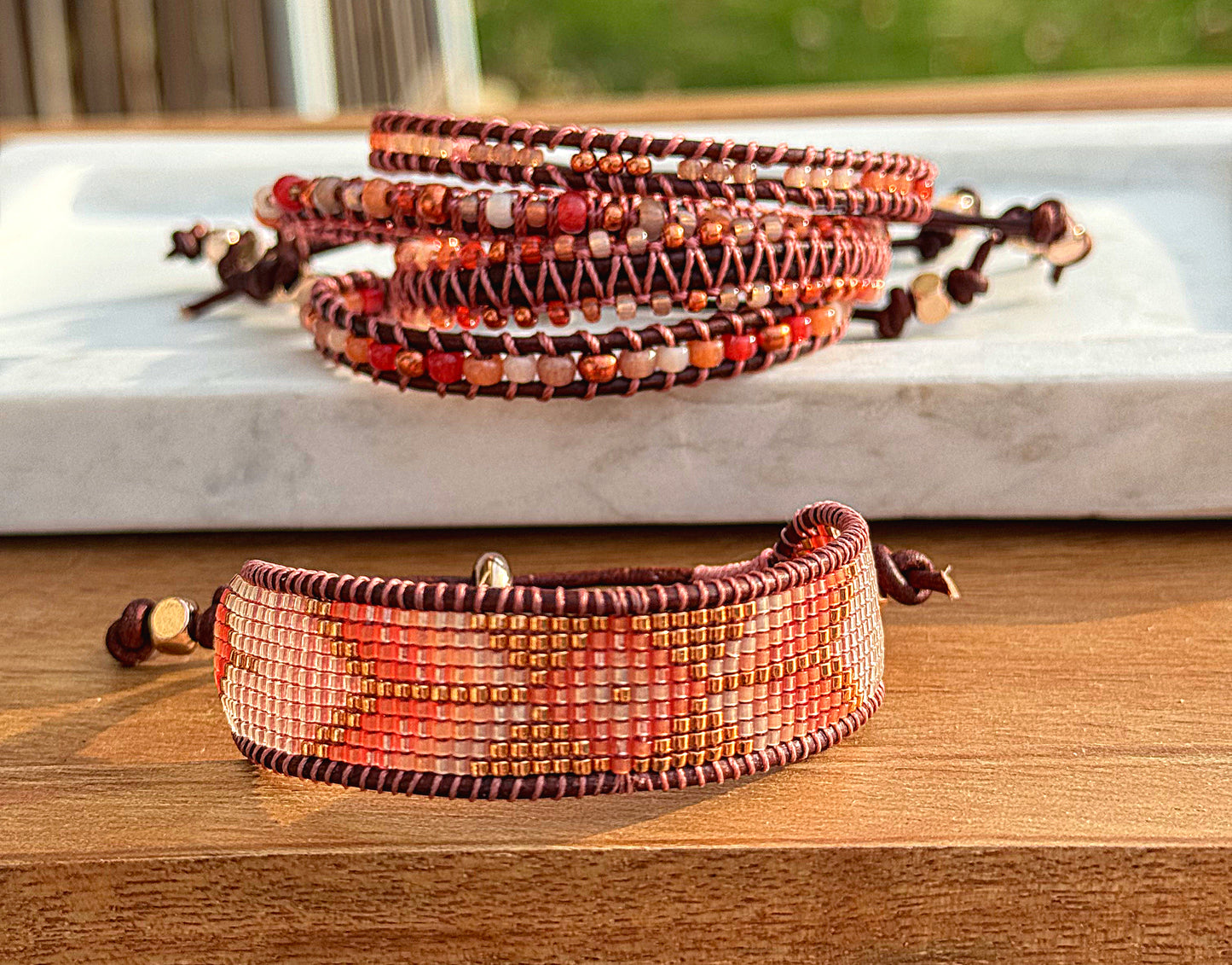 Golden Hour Stack Bracelet set