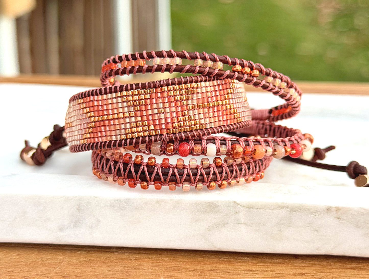 Golden Hour Stack Bracelet set