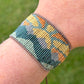 Mountain Sunshine bead loom woven bracelet
