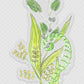 Greenery and Fiddlehead fern Vinyl waterproof sticker