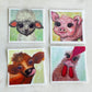 Farm animal sticker bundle