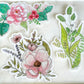 Set of 3 watercolor Floral stickers