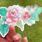 Set of 3 watercolor Floral stickers