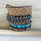 Dark Teal Beaded Macrame Bracelet and Diamond Loom Set