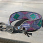 Fancy Tribal Bead Loom Woven Leather Wrap Bracelet in Purple, Aqua, Pink and Silver