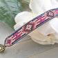 Loom Beaded Bracelet, Navy Gold Pink Southwestern Bracelet