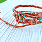 Aqua Terra Jasper Macrame 3 Wrap Leather Bracelet