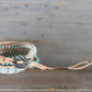 Seafoam Jade and Macrame Boho 3x wrap bracelet