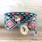 Ocean Sunset Tribal Loom Cuff Bracelet