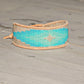 Small Sand and Sea Diamond Burst Bead Loom Woven Bracelet