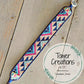 Navy Pink and BlushSouthwest Geometric Bead Loom Woven Bracelet