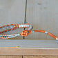 Copper Navy Gray Agate Center Stack bracelet