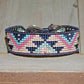Navy Pink and BlushSouthwest Geometric Bead Loom Woven Bracelet
