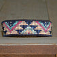 Navy Pink and BlushSouthwest Geometric Bead Loom Woven Bracelet