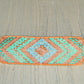 Seafoam and Gold Extra wide Geometric bead loom woven cuff
