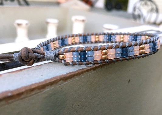 Ladder woven Bracelet, Stack Friendship bracelet