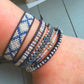 Ladder woven Bracelet, Stack Friendship bracelet
